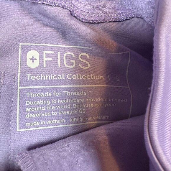 FIGS Clothing Yola Womens Medical Nursing Scrub Pants Lavender Purple Size Small - Picture 4 of 4